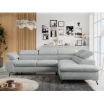 Narożnik PETER L - Paros 05 - jasny szary - OUTLETU