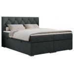 Łóżko kontynentalne ALDA 180x200 - Matana 05 - ciemny szary - OUTLET