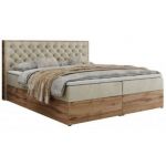 Łóżko kontynentalne ALBERO 3 200x200 - Monolith 02 - beżowy - OUTLET