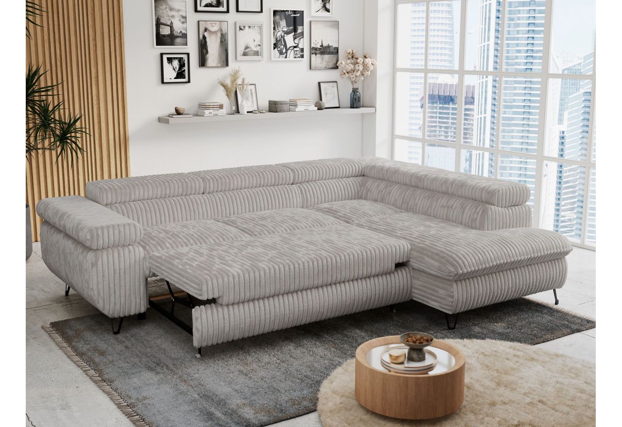 Narożnik PETER L - Tilia 86 - szary - OUTLET