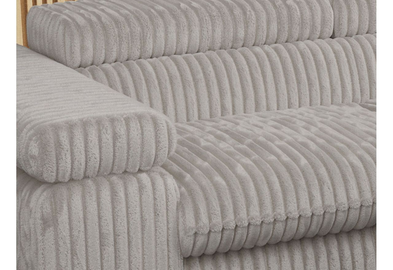 Narożnik PETER L - Tilia 86 - szary - OUTLET