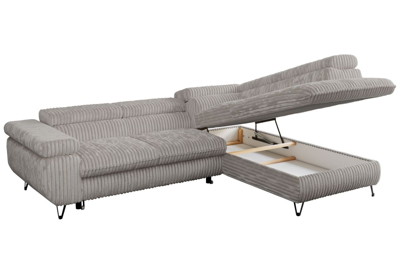 Narożnik PETER L - Tilia 86 - szary - OUTLET