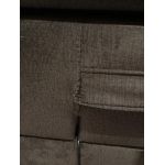 Łóżko kontynentalne VITTORIA 200x200 - Monolith 92 - ciemny szary - OUTLETU