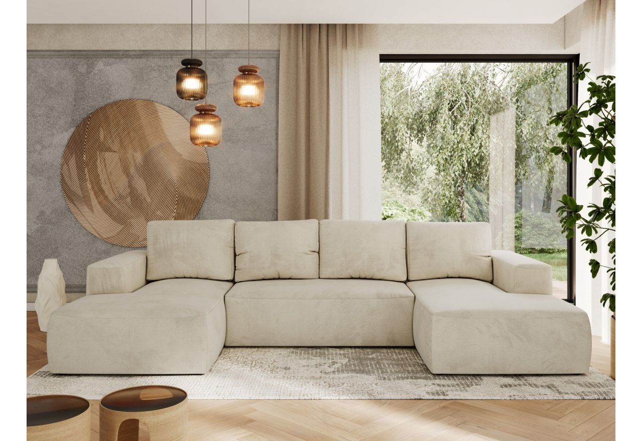 Narożnik TRENTINO U - Monolith 02 - beżowy - OUTLET