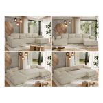 Narożnik TRENTINO U - Monolith 02 - beżowy - OUTLET