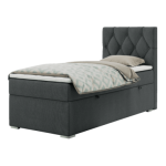 Łóżko kontynentalne ALDA 90x200 - Matana 05 - ciemny szary - OUTLET