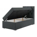 Łóżko kontynentalne ALDA 90x200 - Matana 05 - ciemny szary - OUTLET