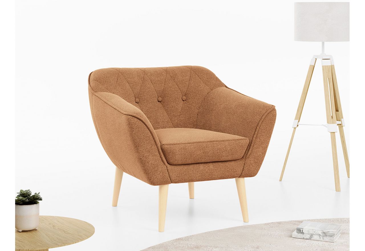 Fotel PIRS - Matana 08 - pomarańczowy - OUTLET