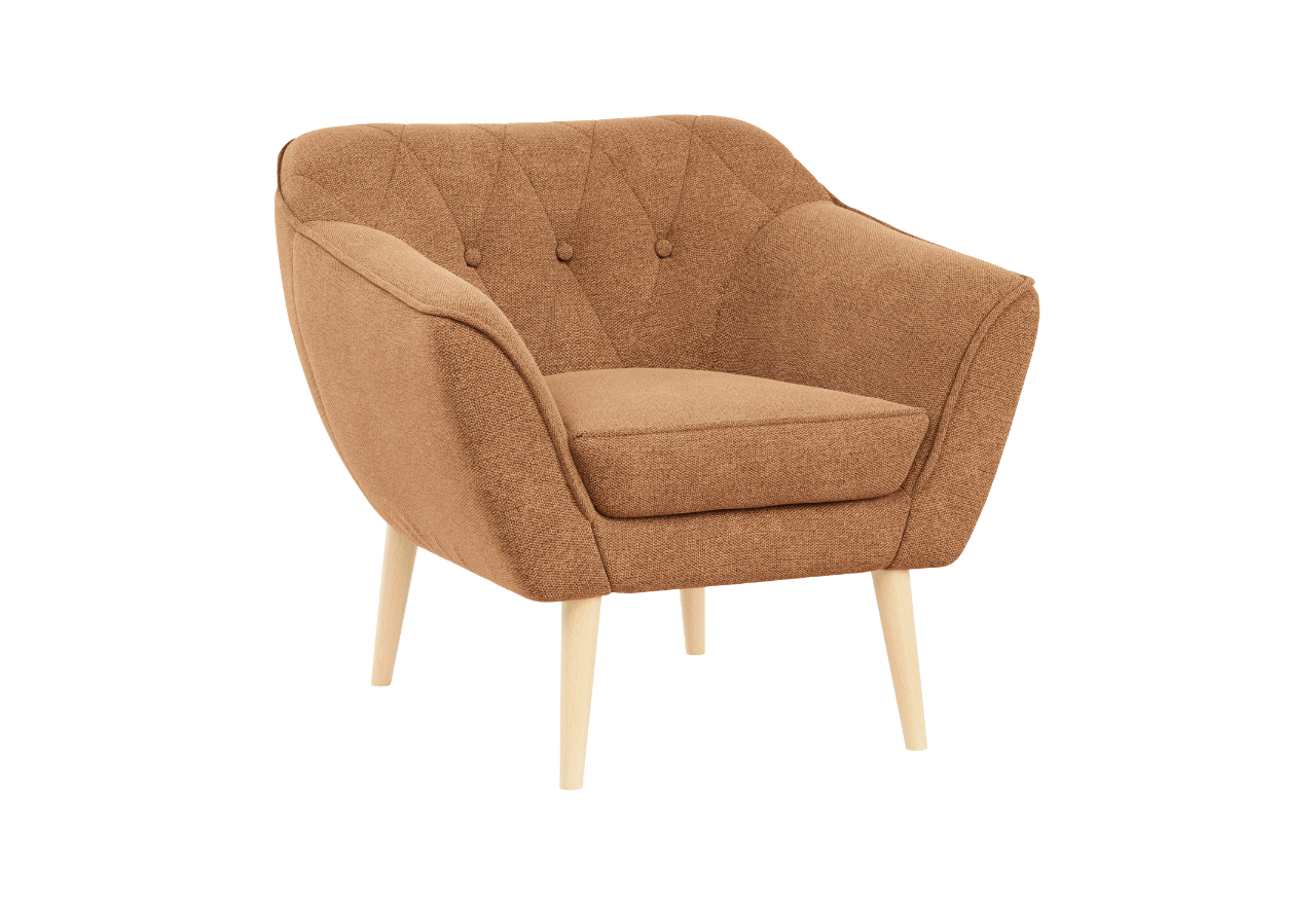 Fotel PIRS - Matana 08 - pomarańczowy - OUTLET