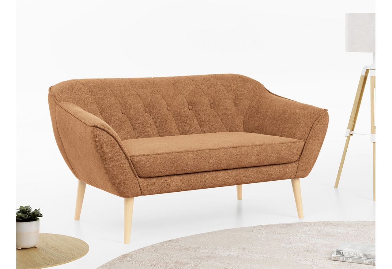 Sofa PIRS 2 - Matana 08 - pomarańczowy - OUTLET