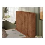 Łóżko kontynentalne TILIO 90x200 - H3 - pomarańczowy, sztruks - strona prawa