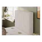 Łóżko kontynentalne TILIO 90x200 - H4 - beżowy, sztruks - strona prawa