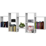 Biała półka ścienna CLIP 001 wisząca lub stojąca