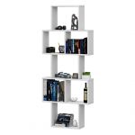 Biała półka ścienna CLIP 001 wisząca lub stojąca