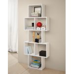 Biała półka ścienna CLIP 001 wisząca lub stojąca