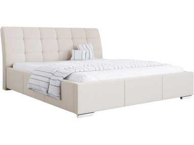 Tapicerowane łóżko z pojemnikiem na pościel i opcją wyboru materaca - GALA / Casablanca 2301