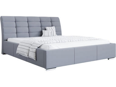 Wygodne i nowoczesne łóżko tapicerowane z opcją wyboru tkaniny - NANA / Casablanca 2314
