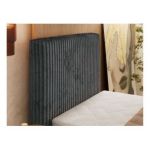 Łóżko kontynentalne TILIANO DUO 90x200 - H3 - ciemnoszary, sztruks - strona lewa - topper T25