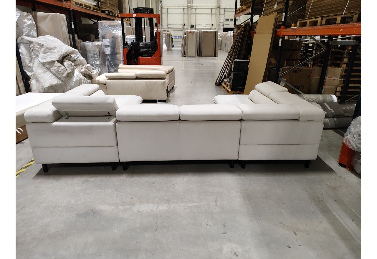 Narożnik PETER U - Paros 01 - beżowy - OUTLETU