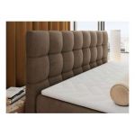 Łóżko kontynentalne - ALTIVO KING DUO - 180x200 - H4 - brązowy, welwet