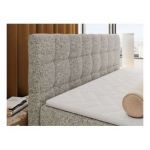 Łóżko kontynentalne - ALTIVO KING DUO - 120x200 - H4 - beżowy, struktura