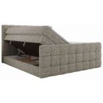 Łóżko kontynentalne - ALTIVO KING DUO - 180x200 - H4 - beżowy, struktura