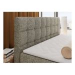 Łóżko kontynentalne - ALTIVO KING DUO - 200x200 - H3 - szary, struktura