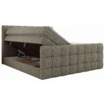 Łóżko kontynentalne - ALTIVO KING DUO - 200x200 - H3 - szary, struktura