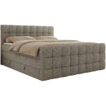 Łóżko kontynentalne - ALTIVO KING DUO - 200x200 - H4 - szary, struktura