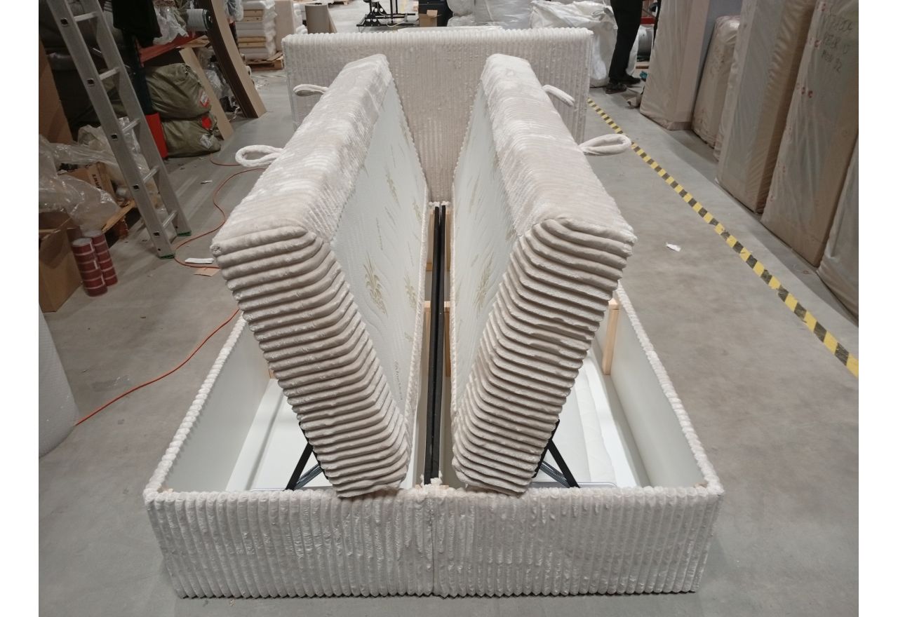 Łóżko kontynentalne TILIANO 140x200 - Tilia 01 - beżowy - OUTELTU