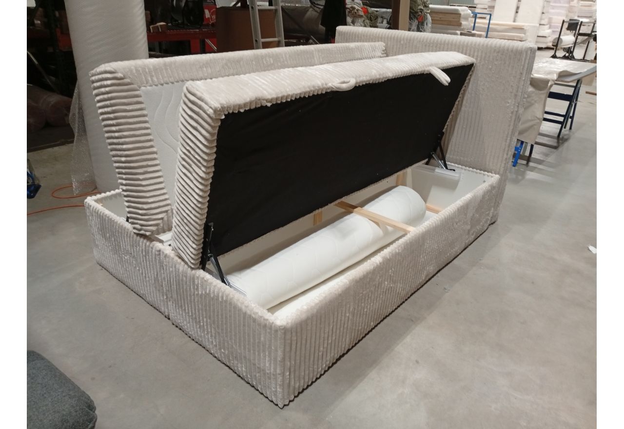 Łóżko kontynentalne TILIANO 140x200 - Tilia 01 - beżowy - OUTELTU