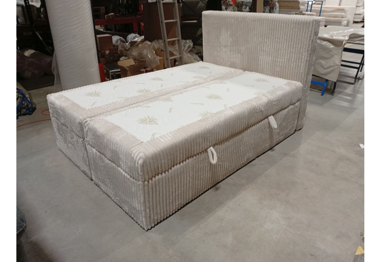 Łóżko kontynentalne TILIANO 140x200 - Tilia 01 - beżowy - OUTELTU