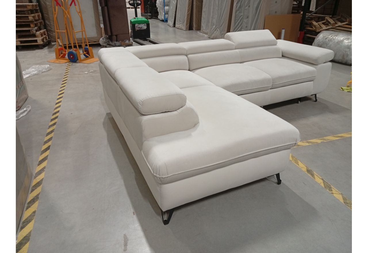 Narożnik PETER L - Paros 01 - beżowy - OUTLETU