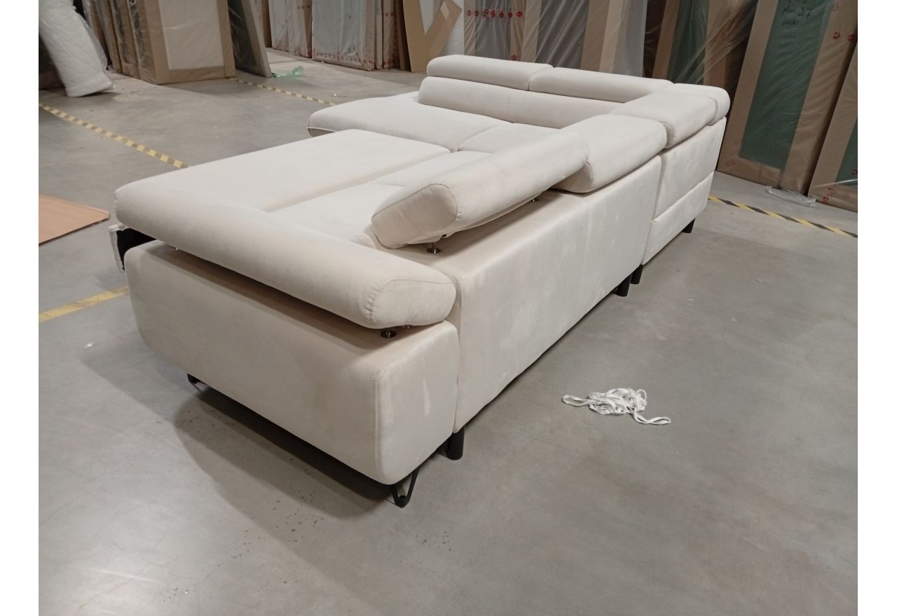 Narożnik PETER L - Paros 01 - beżowy - OUTLETU