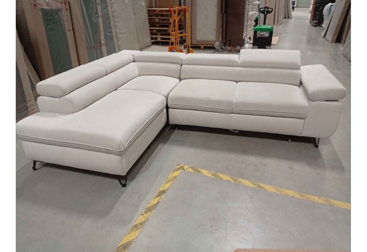 Narożnik PETER L - Paros 01 - beżowy - OUTLETU