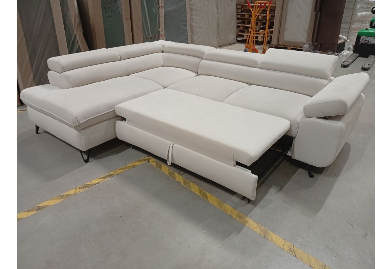 Narożnik PETER L - Paros 01 - beżowy - OUTLETU