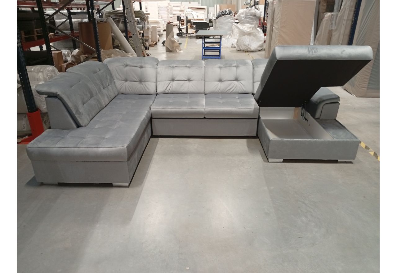 Narożnik MADRITO U - Monolith 84 - jasny szary - OUTETLU