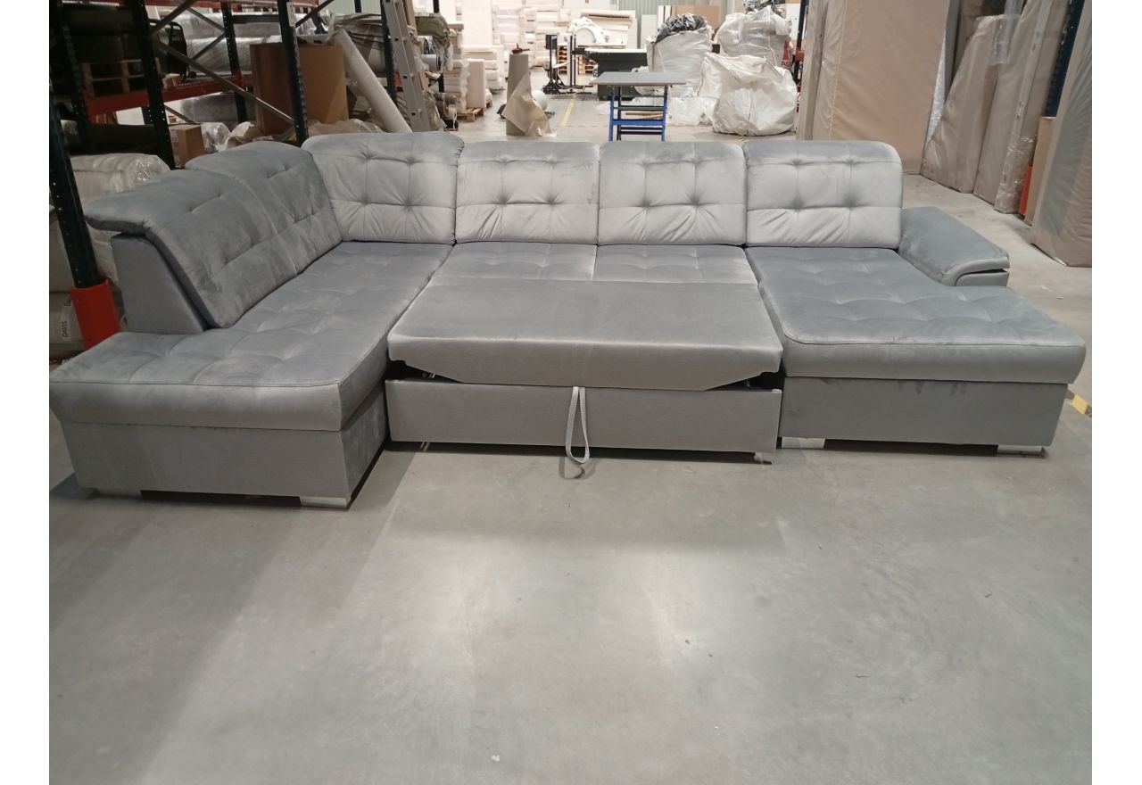 Narożnik MADRITO U - Monolith 84 - jasny szary - OUTETLU