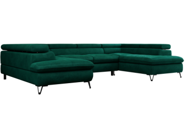 Narożnik PETER U - Monolith 37 - zielony - OUTLETU