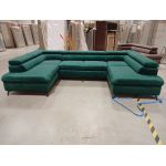 Narożnik PETER U - Monolith 37 - zielony - OUTLETU