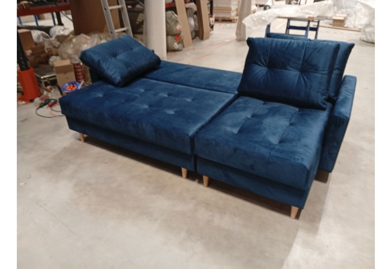 Narożnik COLIN L - Monolith 77 - granatowy - OUTLET