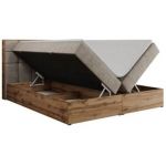 Łóżko kontynentalne ALBERO 1 180x200 - Matana 17 - beżowy - OUTLET