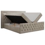 Łóżko kontynentalne GOLD 9 200x200 - Matana 17 - beżowy - OUTLET