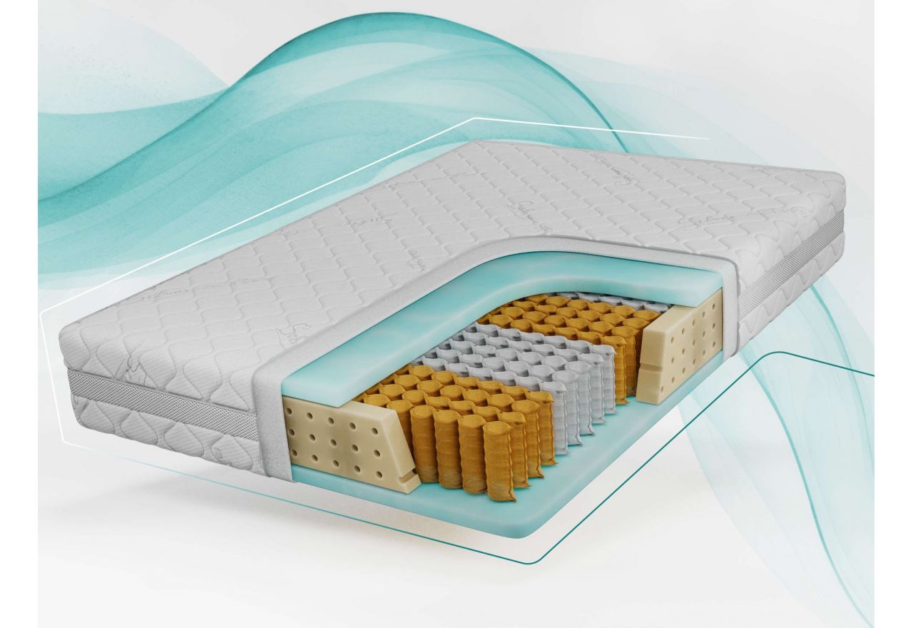 Materac pocket COVE 160x200 cm - H3 - pokrowiec SIVO - OUTLET