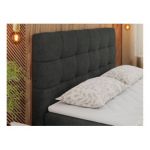 Łóżko kontynentalne ERNI 120x200 - Matana 05 - ciemny szary - OUTLET