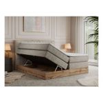 Łóżko kontynentalne AMORE KING 180x200 - Matana 17 - beżowy - OUTLETU