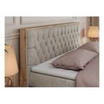 Łóżko kontynentalne AMORE KING 180x200 - Matana 17 - beżowy - OUTLETU