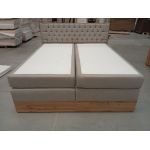 Łóżko kontynentalne AMORE KING 180x200 - Matana 17 - beżowy - OUTLETU