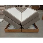 Łóżko kontynentalne AMORE KING 180x200 - Matana 17 - beżowy - OUTLETU