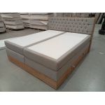 Łóżko kontynentalne AMORE KING 180x200 - Matana 17 - beżowy - OUTLETU